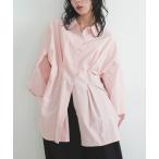 ショッピングウエスト ブラウス シャツ ウエストタックカラーシャツ レディース