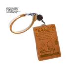 パスケース スヌーピー タイプライターシリーズ パスケース ライトブラウン