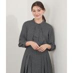 ブラウス シャツ 幾何プリントブラウス レディース