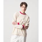 ショッピングボーダー tシャツ 「6(ROKU)」パイル ボーダー ロングスリーブ Tシャツ レディース