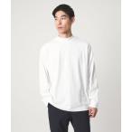 tシャツ LONG FIBER COTTON クリア モックネック 長袖 Tシャツ メンズ