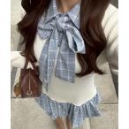 ショッピングアンドミー ワンピース 「2026SS」リボン＆バルーンドッキングワンピース