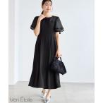 ドレス 「Mon E’toile/モンエトワール」フレア袖ビスチェデザインワンピース