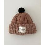  вязаная шапка вязаная шапка [ Bambin /bon van ] точка бонбон Kids вязаная шапка Kids ребенок 