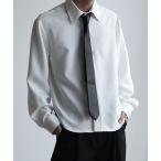 シャツ 「welise/ウェライズ」2026SS リッチドレープスムース  ニューベーシック ショート丈 長袖レギュラーシャツ メンズ レディース