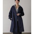 トレンチコート コート コットンポリエステルツイル ロングトレンチコート レディース