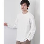 tシャツ 「立体感のある表情が上品」リンクスアーガイル長袖Tシャツ メンズ