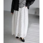 ショッピングレース スカート フラワーコードレーススカート