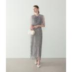 ドレス 「LEJA」チュールフリルボレロフラワースパンコールＩラインワンピースドレス2点セット美脚効果結婚式 パーティードレス 成人式 二次会 同窓会