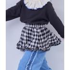 スカート ギンガムフリルスカート キッズ 子供服 女の子