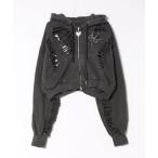 パーカー DESTROY HOODIE-VEIN-S(デストロイフーディー ヴェイン-エス) スケルトンダメージ ジップアップ クラッシュパーカー メ