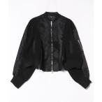 ブルゾン アウター MA-1風異素材ブルゾン レディース