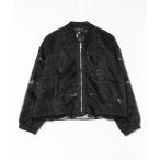 ショッピングＺＡＫＫＡ ブルゾン アウター 総レースMA-1ライトブルゾン レディース