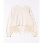 ショッピングＺＡＫＫＡ tシャツ 裾チュールレイヤード風 プルオーバー レディース