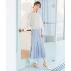 スカート 2026春夏新作 裾シアーマーメイドスカート