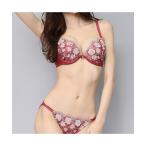 ブラジャー ショーツセット レース ノンワイヤーブラ＆ショーツ