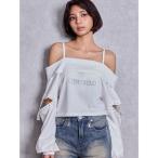 tシャツ GEMYNTARオフショルトップス レディース