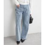  джинсы Denim Denim брюки [ прекрасный Silhouette ] ассортимент распорка Denim женский 