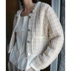 ニット セーター 「 ZOZOTOWN限定 」 SQUARE TWEED KNIT JACKET レディース
