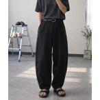 ワイドパンツ スラックス 「セットアップ可」2WAY コットンリネン スプリング