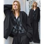  выставить [ выставить 2 позиций комплект ] одиночный breast tailored jacket + глубокий tuck широкий Buggy слаксы мужской женский 