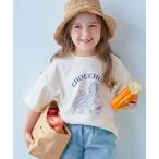 tシャツ 綿100％ デビラボ ガールズ BIGシルエット プリント半袖Tシャツ キッズ 子供服 女の子