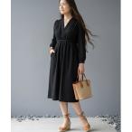 ドレス カシュクール ドレープワンピース