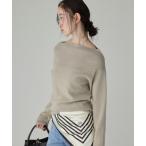 ニット セーター COWOオフショルプルオーバー レディース