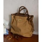 ショッピングリネン ハンドバッグ パイピングトート