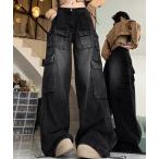 [DIAVEL] брюки-карго S черный женский 