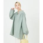 [FREAK'S STORE] длинный рукав туника свободный голубой зеленый женский 