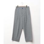 [MONO-MART] в клетку брюки X-SMALL серый мужской 