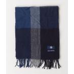 [J.PRESS] в клетку muffler - темно-синий мужской 