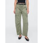 「GAP」 カーゴパンツ 0 グリーン レディース