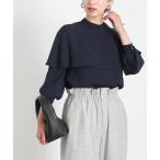 「VERMEIL par iena」 長袖ブラウス FREE ネイビー レディース