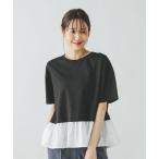 「GLOBAL WORK」 半袖カットソー MEDIUM ブラック系その他 レディース