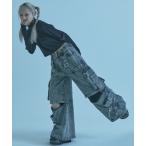 ショッピングワイドパンツ 「REFLEM」 デニムパンツ FREE グレー レディース