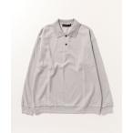 [green label relaxing] рубашка-поло с длинным рукавом X-LARGE светло-серый мужской 