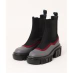 「UN3D.」 ショートブーツ 37 グレー レディース