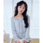 ショッピングファーファ カーディガン 「WEB限定カラー」フリルカーディガン レディース