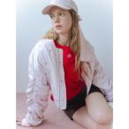 ショッピングファーファ ブルゾン アウター 「WEB・一部店舗限定カラー」フラワー刺繍MA-1 レディース