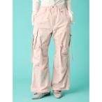 ショッピングファーファ パンツ 「WEB・一部店舗限定カラー」フラワー刺繍カーゴパンツ レディース