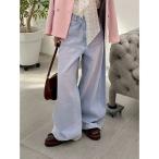  джинсы Denim Denim брюки [WEB ограничение 00 размер ] двойной колено машина b широкий Denim брюки женский 