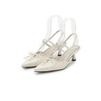 パンプス レースアップスリングバッグパンプス