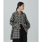 ショッピングチュニック ブラウス シャツ チェックシャツチュニック　638752 レディース