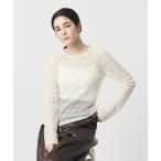 tシャツ フラワーレース プルオーバー レディース