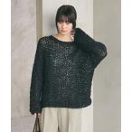 ニット セーター テープヤーン ローゲージ ニットプルオーバー レディース