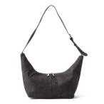 ショルダーバッグ ハーフムーン フェイクレザー ショルダーバッグ メンズ レディース