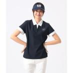 ショッピングORANGE ポロシャツ ポロ ORANGE LABEL / ストレッチ レイヤード クレリック シーズンロゴ ポロシャツ（接触冷感・吸水速乾・UVカット）