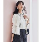 カーディガン 「花粉リリース」ラインポイント カーディガン レディース